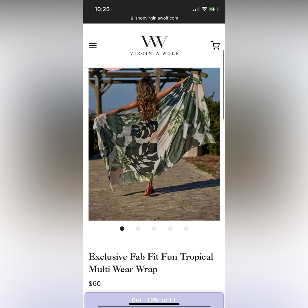 VIRGINIA WOLF Multi wear wrap, new with tags